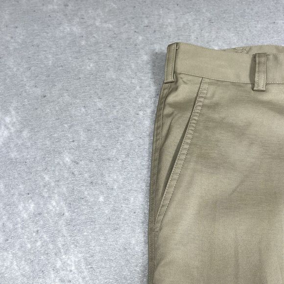 Nike Pants Mens Size 32 Tan Flat Front Tech Golf Dri-Fit 472532-235 Chino 2632 - Picture 2 of 11